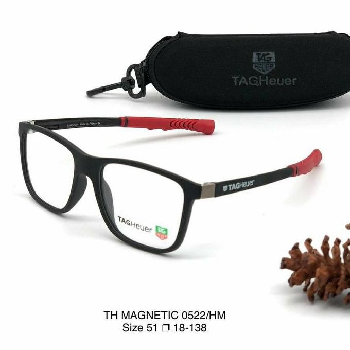 Frame Kacamata TAG HEUER 0522 Pria Wanita 2108