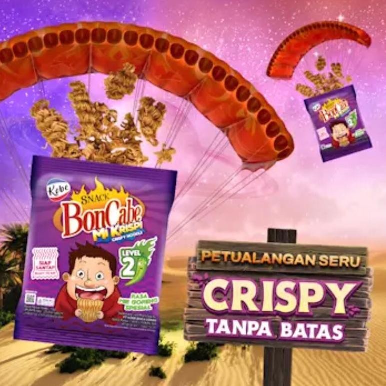 

Uk-75 M-4 Mi Krispi Boncabe Level 2 Mie Kremes Goreng Snack Viral Cemilan Anak Murah
