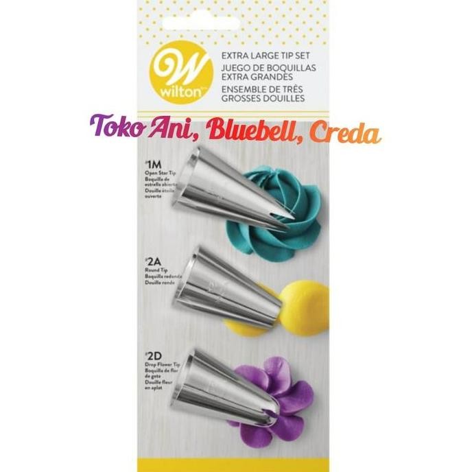 

TERMURAH - Wilton Extra Large Decorating Tip, Set of . ( Tip no : M, 2A, 2D )