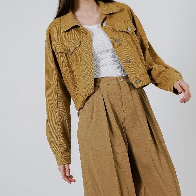 This Is April Jaket Jeans Wanita Lengan Panjang Kekinian Daner Top Denim