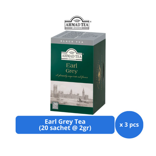 

Ahmad Tea Earl Grey Tea 20s @ 2gr x 3 pcs