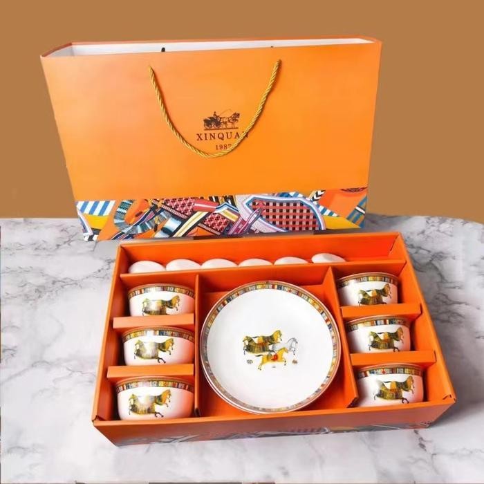 (Promo) Eiko Set / Eiko Set Choco Flower Bowl / Eiko Japanese Style Bowl Bestseller