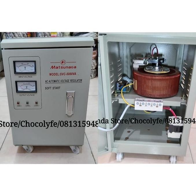 STABILIZER MATSUNAGA 5000 WATT STAVOL MATSUNAGA FREE PACKING KAYU ORIGINAL DAN TERPERCAYA
