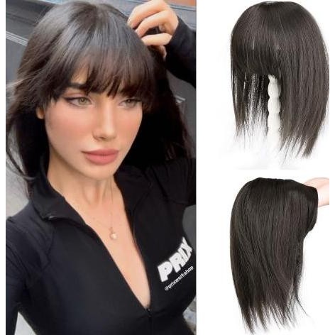 Wig Botak - Tempelan Botak Rambut Bagian Tengah Berponi