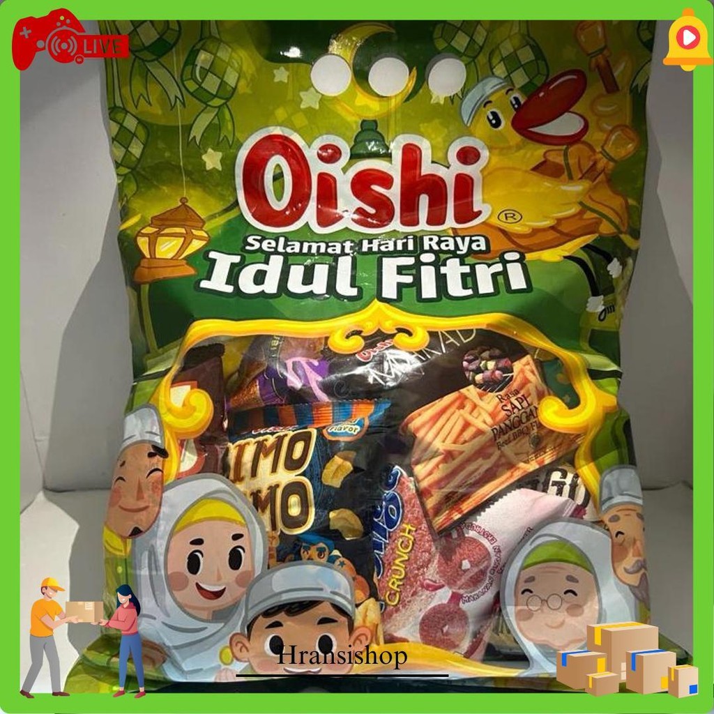 

Oishi Snack Pack Idul Fitri Lebaran Red Gift Bag Cuckoo Hadiah Anak Jajan Hari Raya Popcorn Sponge Crunch Poppy Pop Kornies Cimo Pillows Back To School Bisa Cod