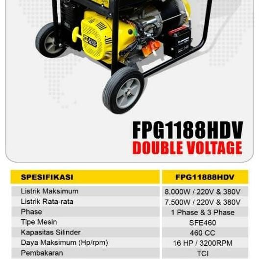 Genset Bensin 10 Kva 3 Phase Firman Fpg11888Hdv