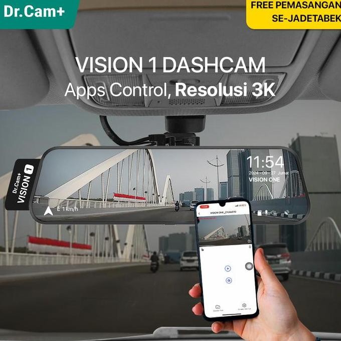 Grosir Spion Dash Cam Drcam Vision One 3K Camera With Wifi Clear Night Vision Dvr