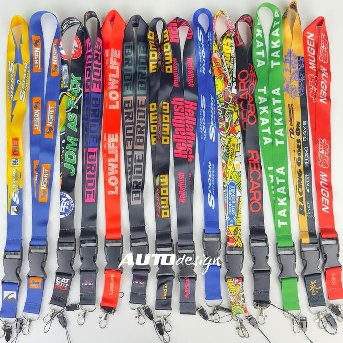 

DI140 >> Lanyard JDM Racing Part Name Tag Tali Gantungan HP Kunci Kartu Ganting Leher