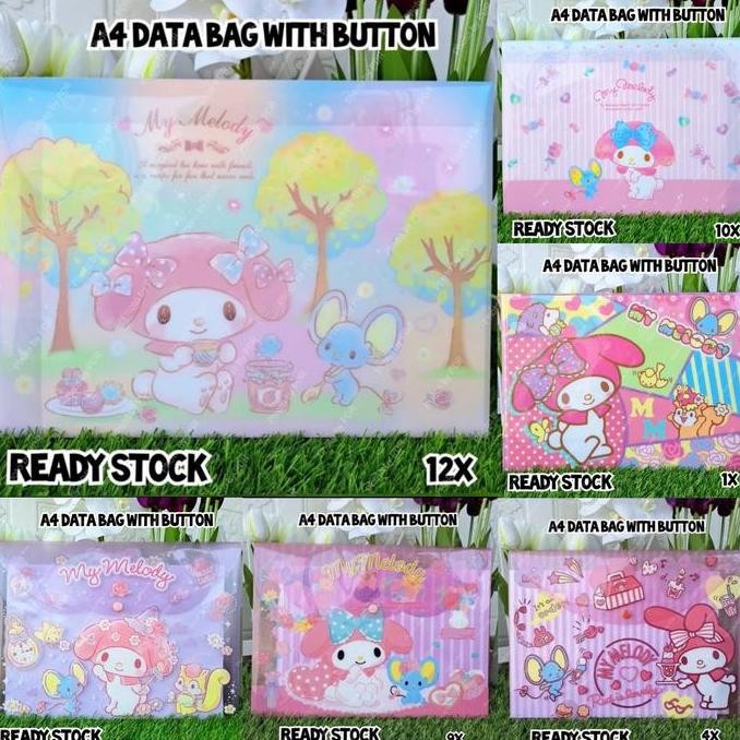 

TERLARIS - Data Bag A4 Button Sanrio My Melody 0