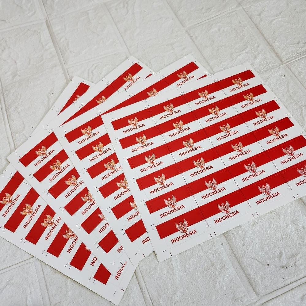 

Tt60 Stiker Pipi Bendera Merah Putih / Stiker Pipi Hut Dirgahayu Ri /Aksesoris 17 Agustus