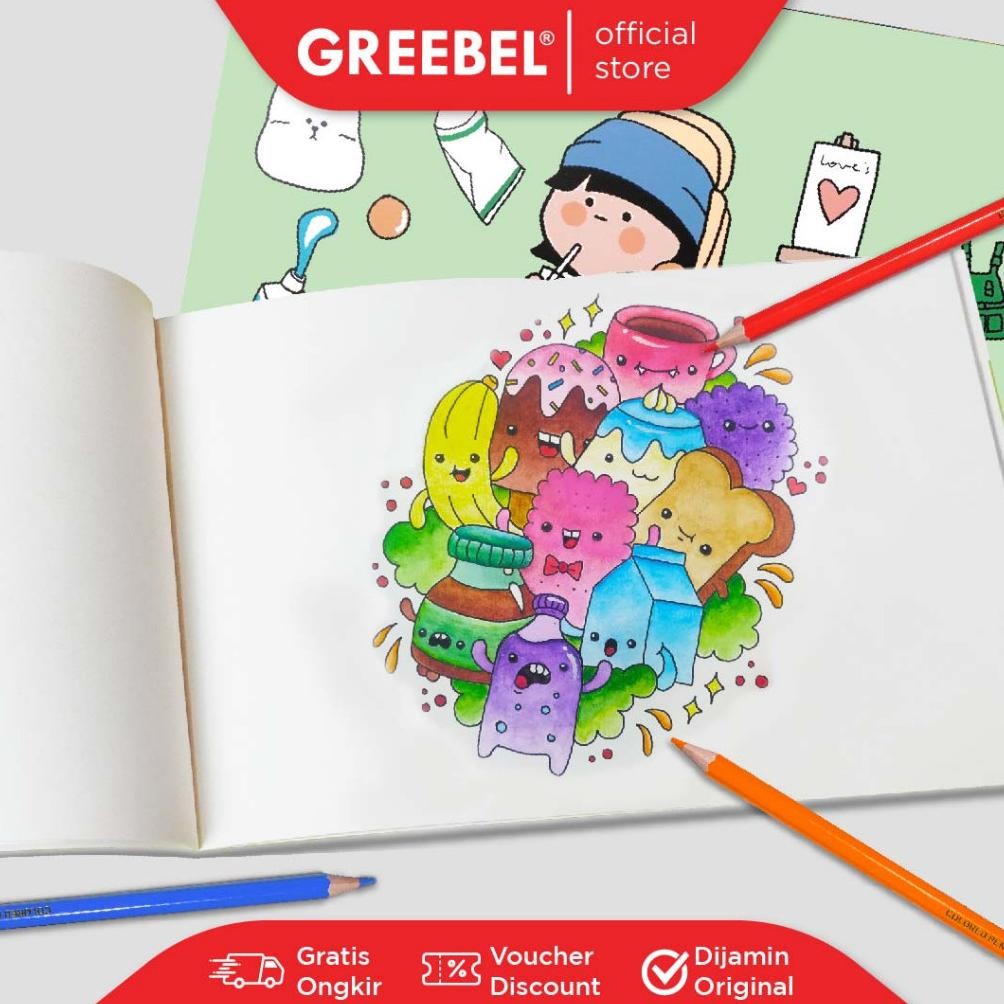 

It34 Greebel Buku Gambar Sketch Book A4 30 Lembar (10002) Buku Sketsa Drawing Book It34