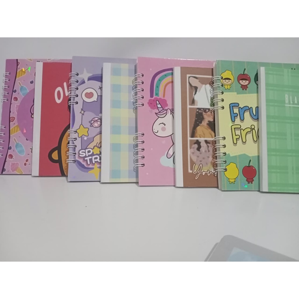 GROSIR - NOTEBOOK A6 Dapat 2 jenis spiral & dan bending / HVS & BOOKPAPER