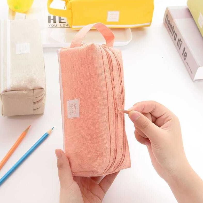 

Ybw-2429 Ngz Kotak Pensil Dan Stationery Dual Zipper Dompet Pensil 2 Pouch Tempat Alat Tulis Perlengkapan Sekolah Dua Sisi Resleting