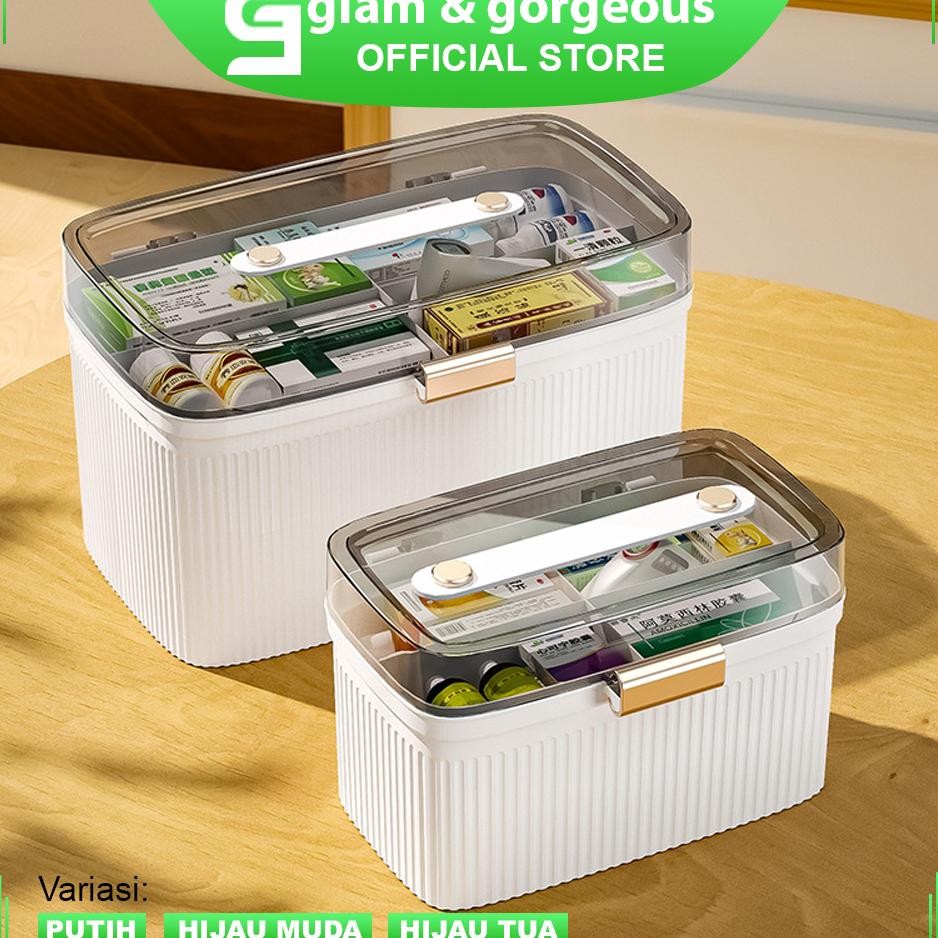 Kotak Travel Mini Isi 2An Lengkap P3K First Aid Medicine Box Organizer Ko006