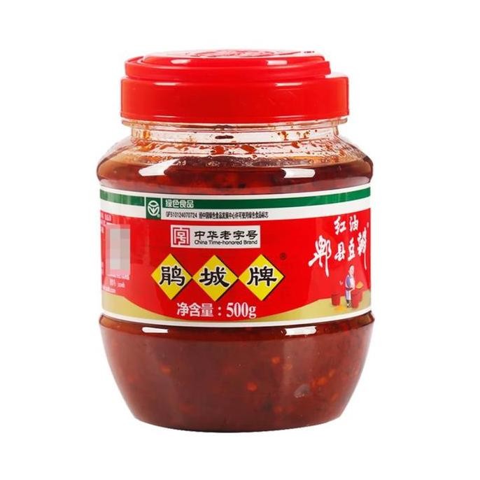 

Broad Bean Paste 500G Juan Cheng Pai Pixian Dou Ban Jiang Fermented Red Oil Soybean