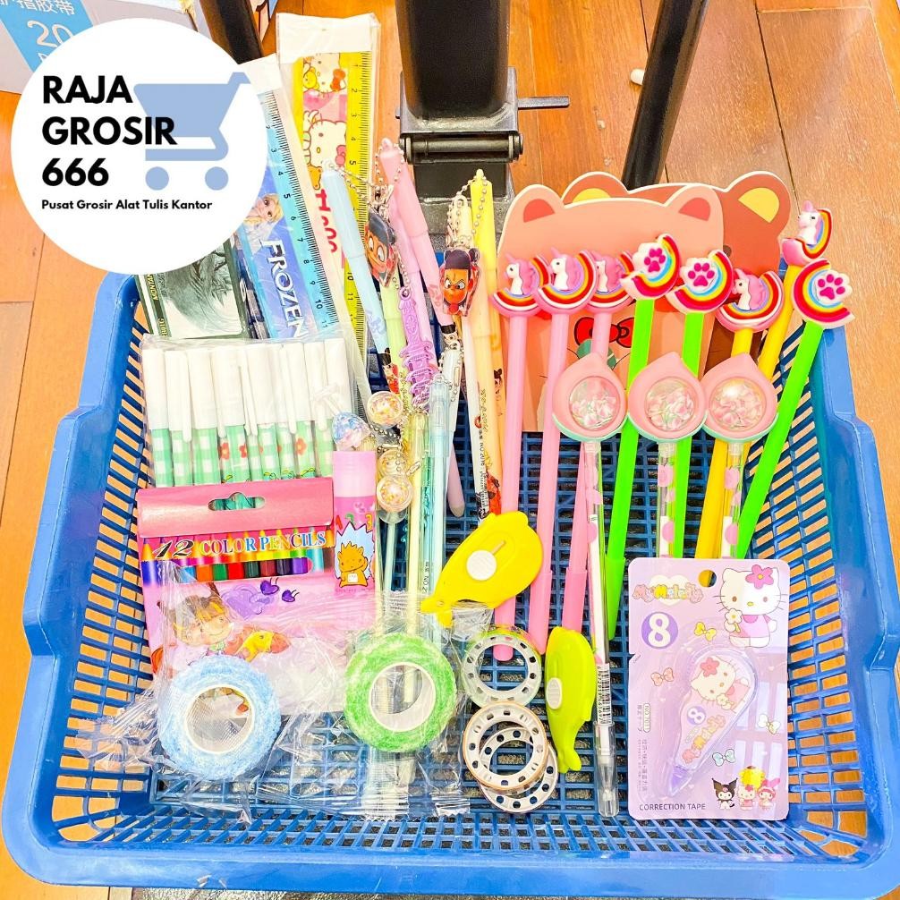 

Bas-12 Paket Alat Tulis 500 Gram Termurah Cod Pulpen Stationery Bas-12