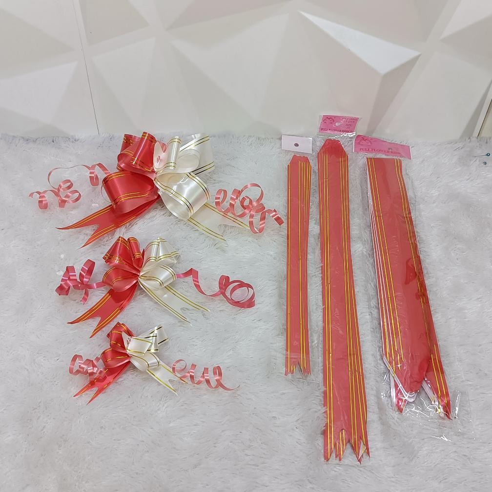 

Fbx-4 (10 Pcs) Pita Tarik Merah Putih Besar Support 17 Agustus - Pita Hias Hampers 17-An