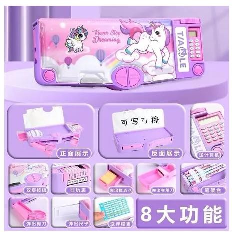 

Rwe-45 Sg Kotak Pensil Anak Kalkulator Kotak Pensil 2Sisi Serbaguna Kalkulator Kotak Pensil Mekanik Multifungsi Kalkulator 9Fungsi