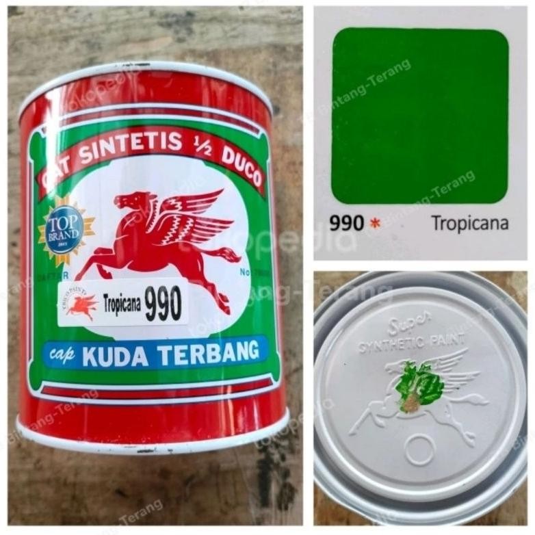 

Ga24 Kuda Terbang 990 Tropicana Cat Minyak Besi Kayu 1 Kg Ga24