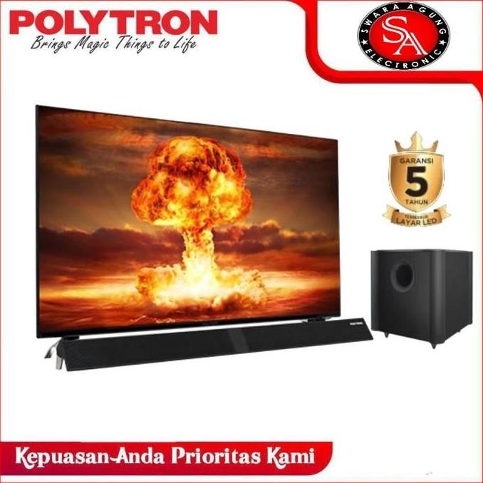 BEBAS ONGKIR - Led Digital Tv 43 Inch Polytron Type: 43B150-FREE SOUNDBAR (Medan)