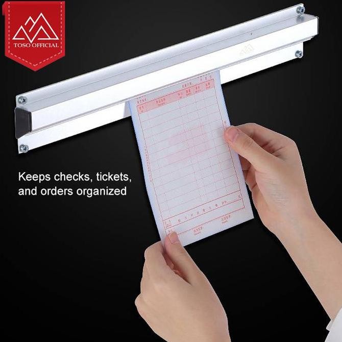 

Toso Bill Holder Tab Grabber Rack Penjepit Kertas Menu Order Bon Cafe Allshop