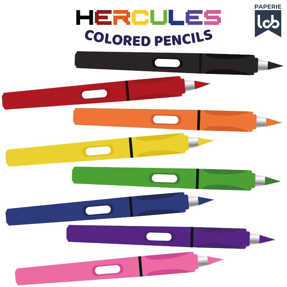 

Am67 Paperie Lab - Hercules Colored Pencil - Pensil Warna Tidak Akan Habis Anti Tumpul 81/255 Am67