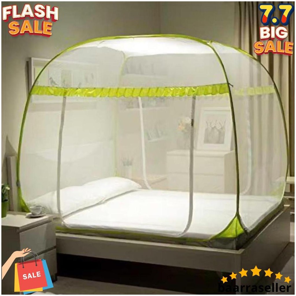 220X220 Kelambu Lipat Selambu Lipat Kelambu Tenda Original Jumbo Perlengkapan Kamar Tidur Cod
