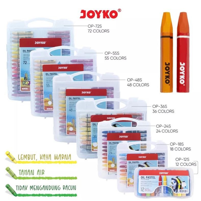 

Oh34 Oil Pastel/Crayon Joyko 12 18 24 36 48 55 Warna Oh34