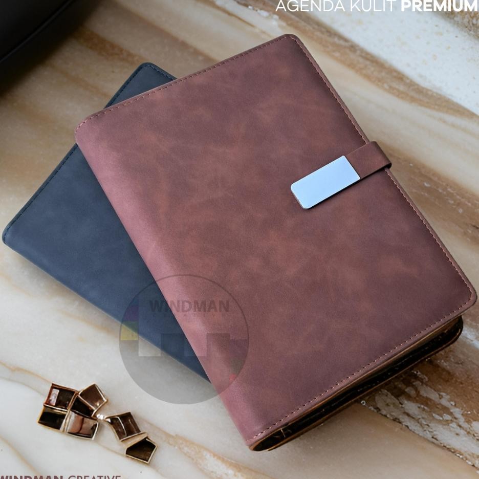 

Notebook Prime Leather Agenda Kulit Binder Kulit Organizer Penutup Magnet Eksklusif