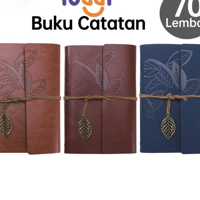 

Toddi Buku Catatan Harian Binder Kulit Retro Kertas A6 70Gsm 140 Halaman Blank B606 Cod