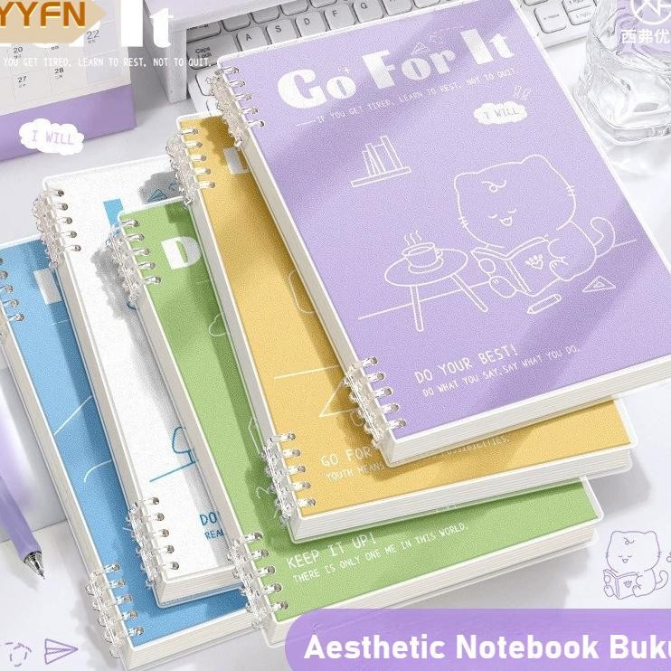 Aesthetic Notebook Buku B5 Kartun Lucu Buku Binder Notebook B5 Garisgrid Sekolah Lucu Buku Notebook 