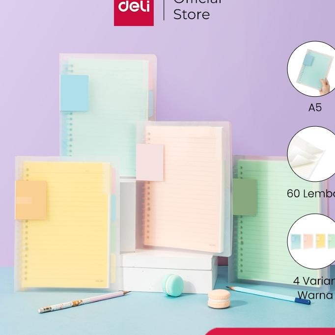 

Deli Buku Vivid Lose Leaf Binder A5B5 60 Halaman Warna Pastel Qha560 Qhb560
