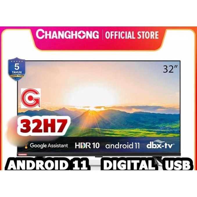 TERBARU - SMART TV ANDROID CHANGHONG 32 INCH