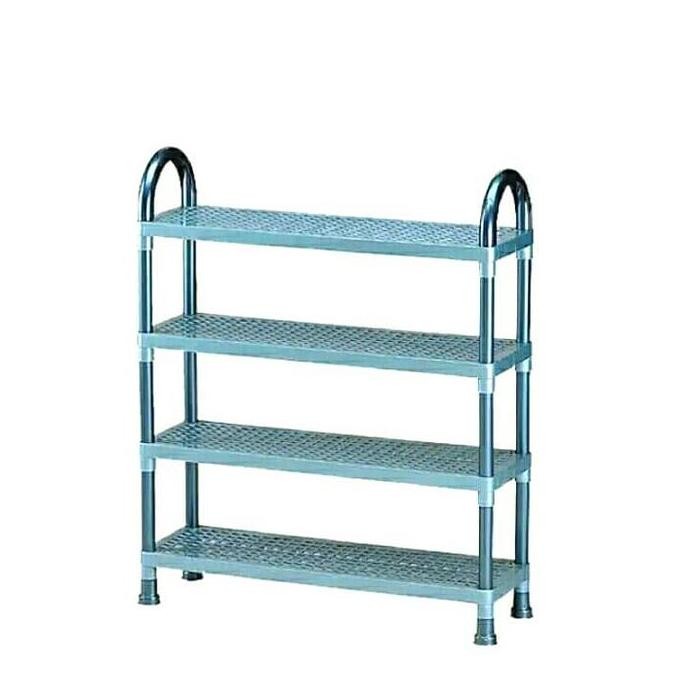 Rak Sepatu/Sendal Plastik, Lion Star, Susun 4.