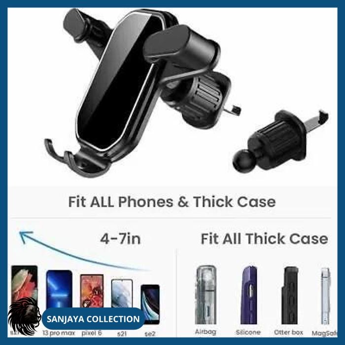 PHONE HOLDER BRACKET AIR VENT AC MOBIL DUDUKAN HP VENTILASI AC KUALITAS PRODUK TERBAIK