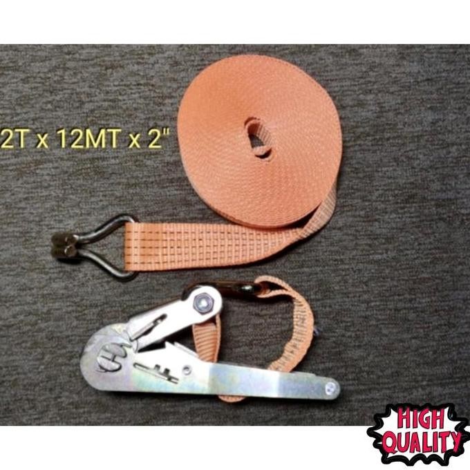 Ratchet tie down 12meter tali ikat barang mobil pickup tali kotrek bak