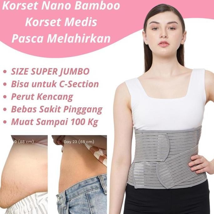 HARCOO ONLINE - Korset Melahirkan Bamboo Korset Lahiran Korset Bamboo Pasca Melahirkan BIG SIZE