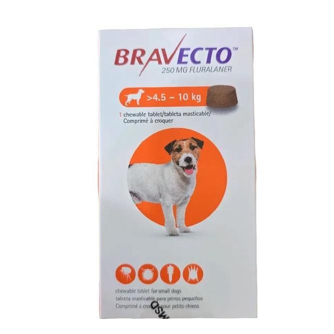 Bravecto Dog/ Obat Kutu Anjing/ 4,5 - 10 Kg