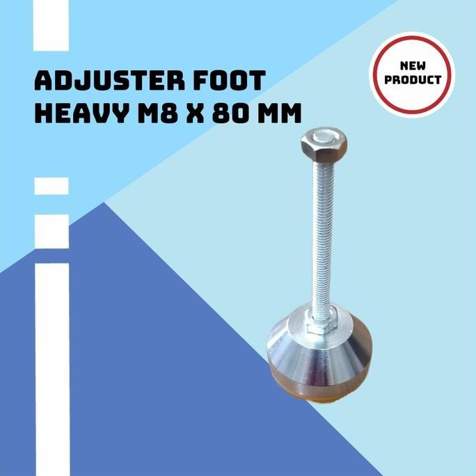 Adjuster Foot / kaki meja M8 x 80 mm