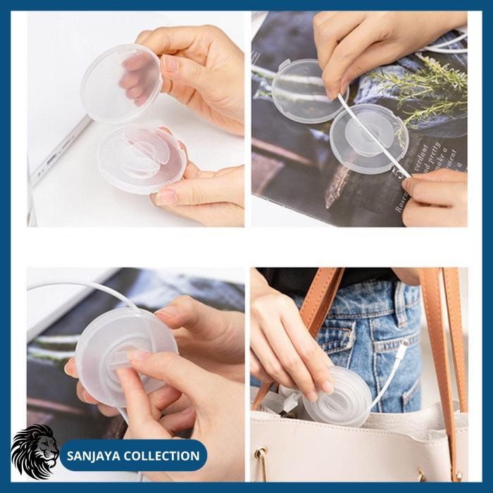 

KOTAK KABEL PUTAR BULAT ORGANIZER PERAPIH CABLE DATA EARPHONE BEST SELLER