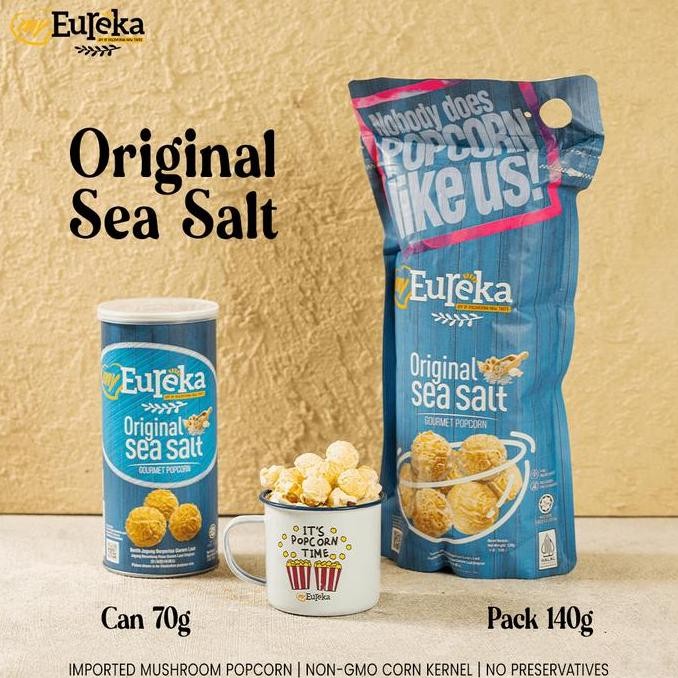 

Murah Eureka Popcorn Original Sea Salt Pack 140G | Snack Cemilan Impor