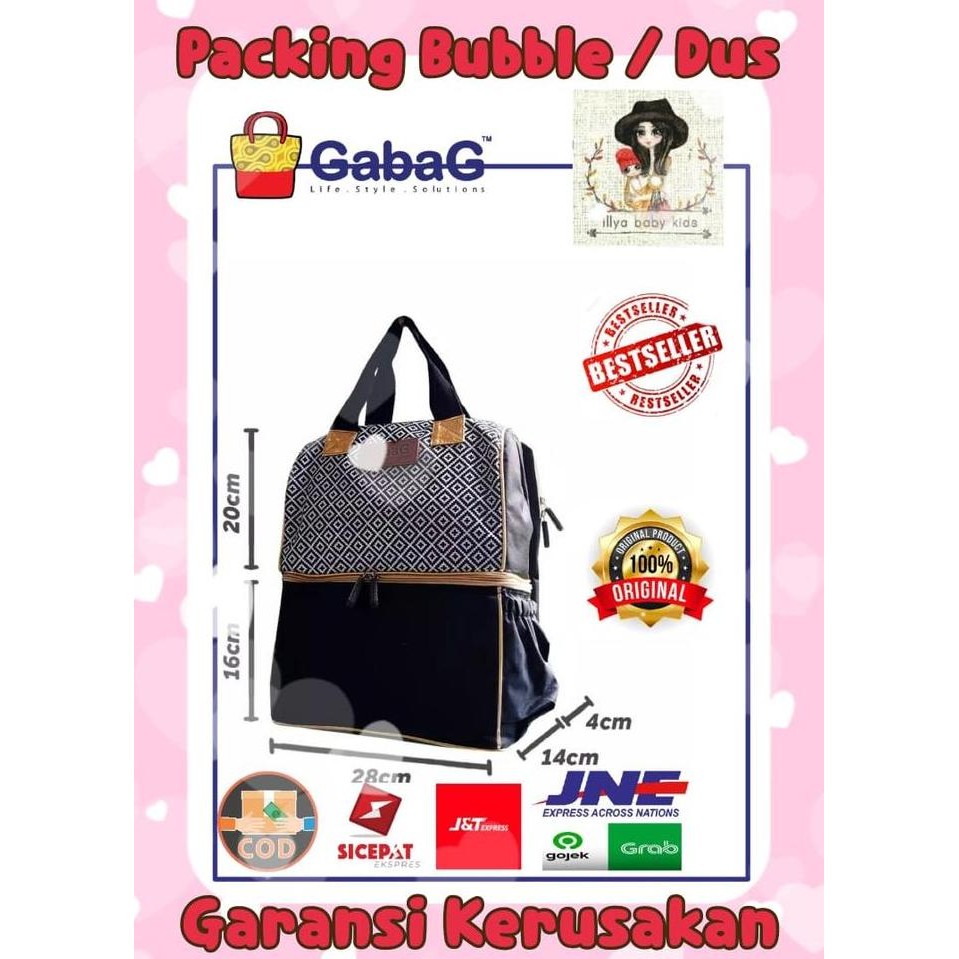 PROMO - Gabag Jarvis Diaper & Cooler Bag/ tas asi / tas gabag / tas bayi murah