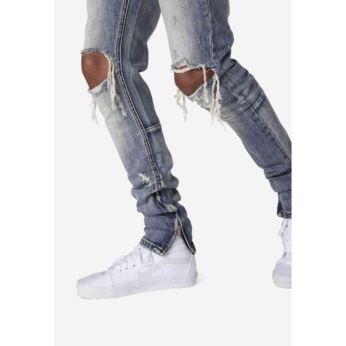 Grosir Mnml M1 Strech Denim Ripped Jeans Celana Original Fear Of God