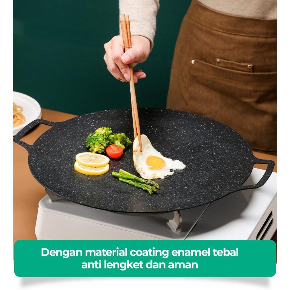 Bisa Cod Wajan Konduksi Serbaguna Panci Teflon Multi Grill Pan Teflon Bbq Teflon Bakar Bakar ||