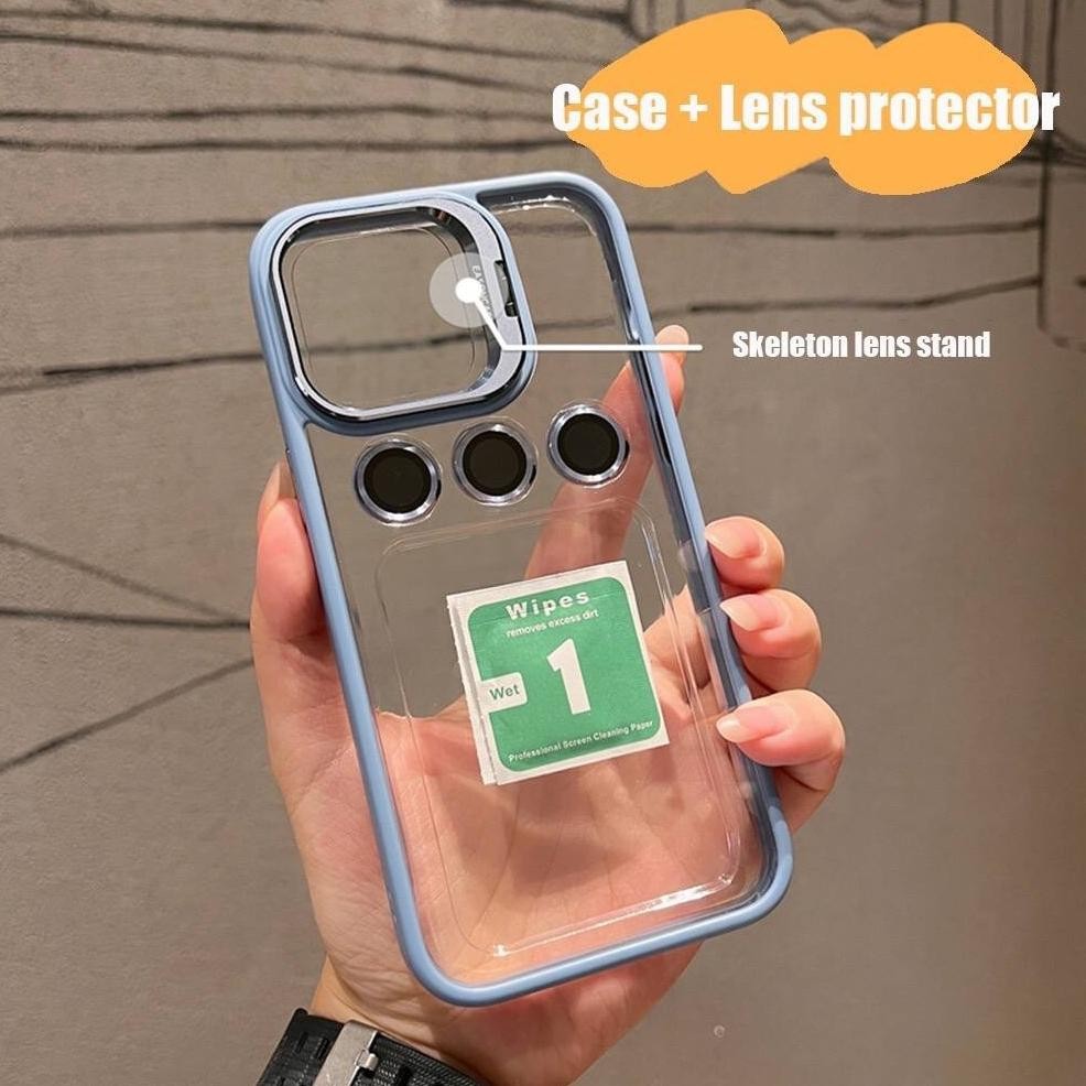 Original Caselify Luxe 2 In 1 Free Bonus  Lensa Camera Protector Case Iphone 11 12 13 14 15 Pro Plus