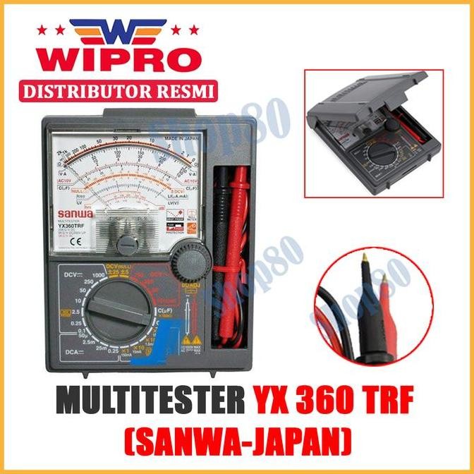 WIPRO MULTITESTER ANALOG AVOMETER SANWA MULTIMETER XY360TRF ORIGINAL DAN TERPERCAYA