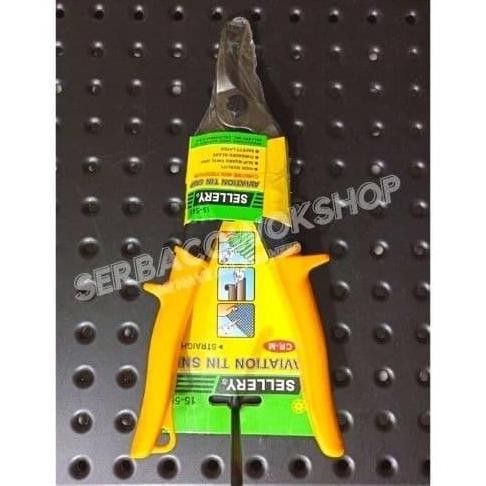 Sellery Gunting Hollow Baja Ringan Gunting Seng 10 Inch Chrome 15-565 [terbaik]