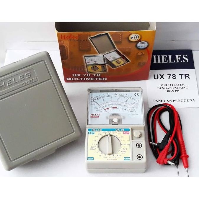 MULTITESTER HELES UX-78 TESTER ANALOG AVO METER HELES ORIGINAL DAN TERPERCAYA