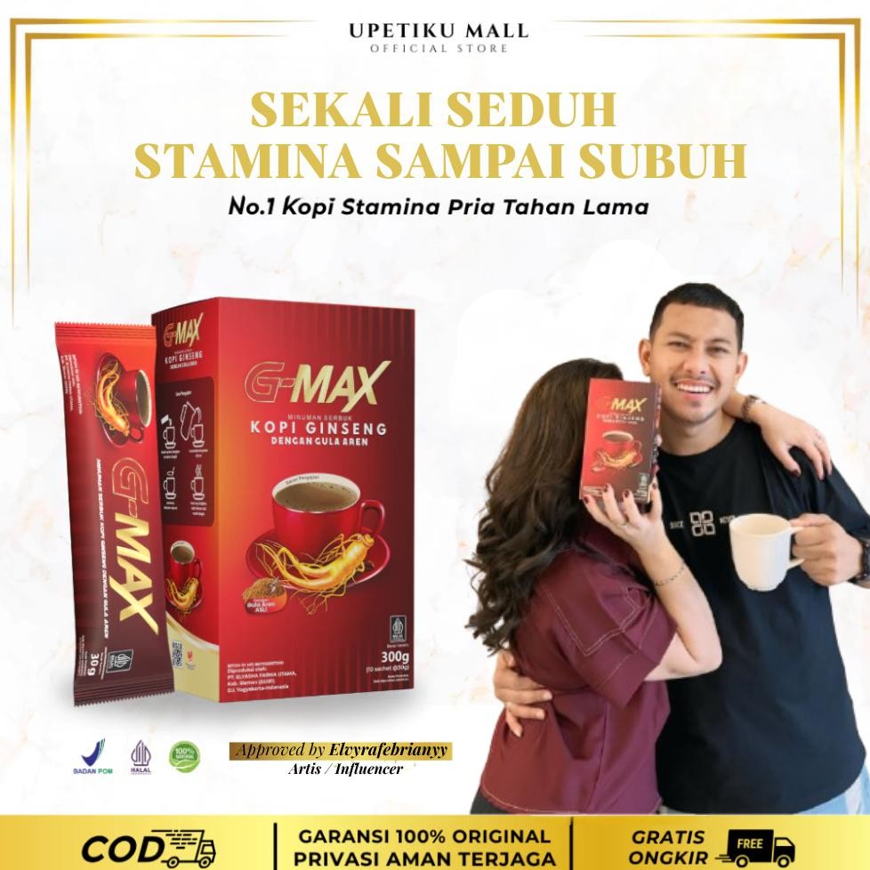 

Ready!! KOPI G-MAX ORIGINAL MINUMAN EXTRA GINGSENG 100% BPOM & HALAL - KOPI STAMINA PRIA TAHAN LAMA AMAN