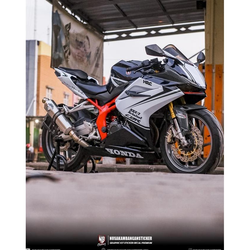 TERLARIS - Stiker CBR 250 RR Panigale Hitam Cutting Stiker Decal